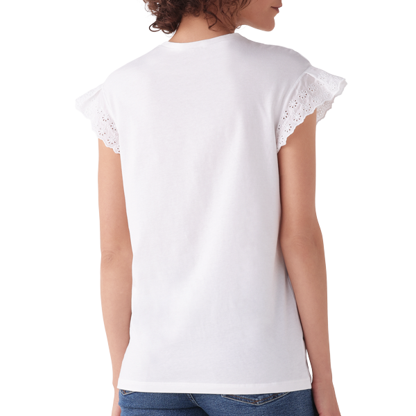 Maglia Girocollo Manica Corta Donna Cotonella Bianco ADC09_00001_2