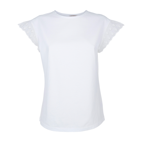 Maglia Girocollo Manica Corta Donna Cotonella Bianco ADC09_00001_3