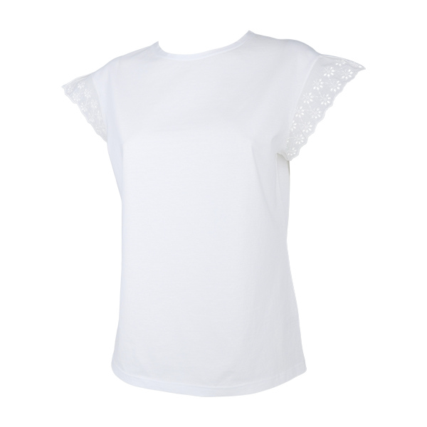 Maglia Girocollo Manica Corta Donna Cotonella Bianco ADC09_00001_4