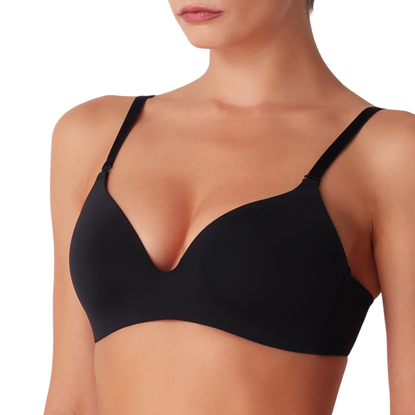 Reggiseno Imbottito Senza Ferretto Donna Cotonella Nero ADC16_00002