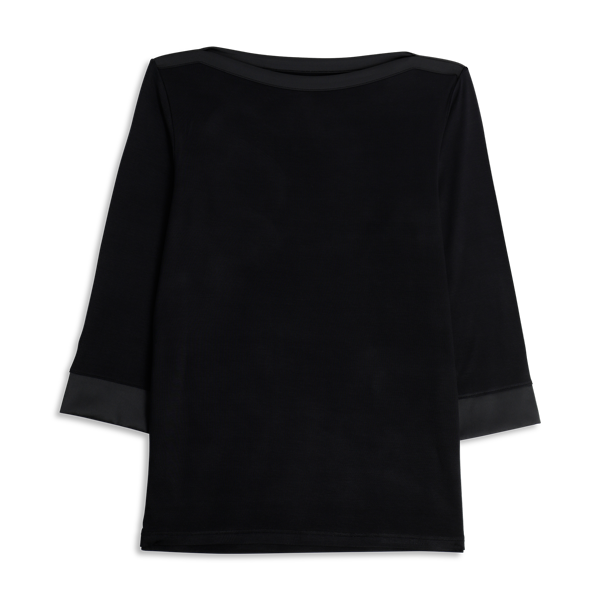 Maglia Scollo A Barchetta Manica 3/4 Donna Cotonella Nero ADC31_00002_3