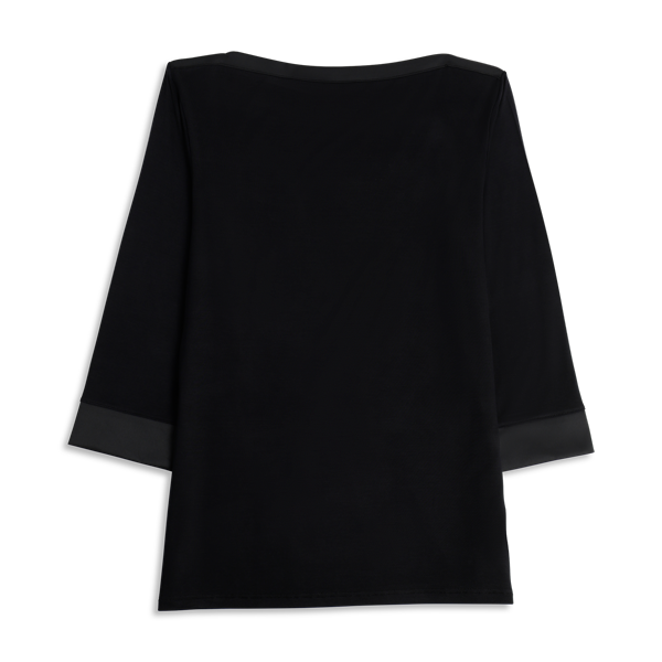 Maglia Scollo A Barchetta Manica 3/4 Donna Cotonella Nero ADC31_00002_4