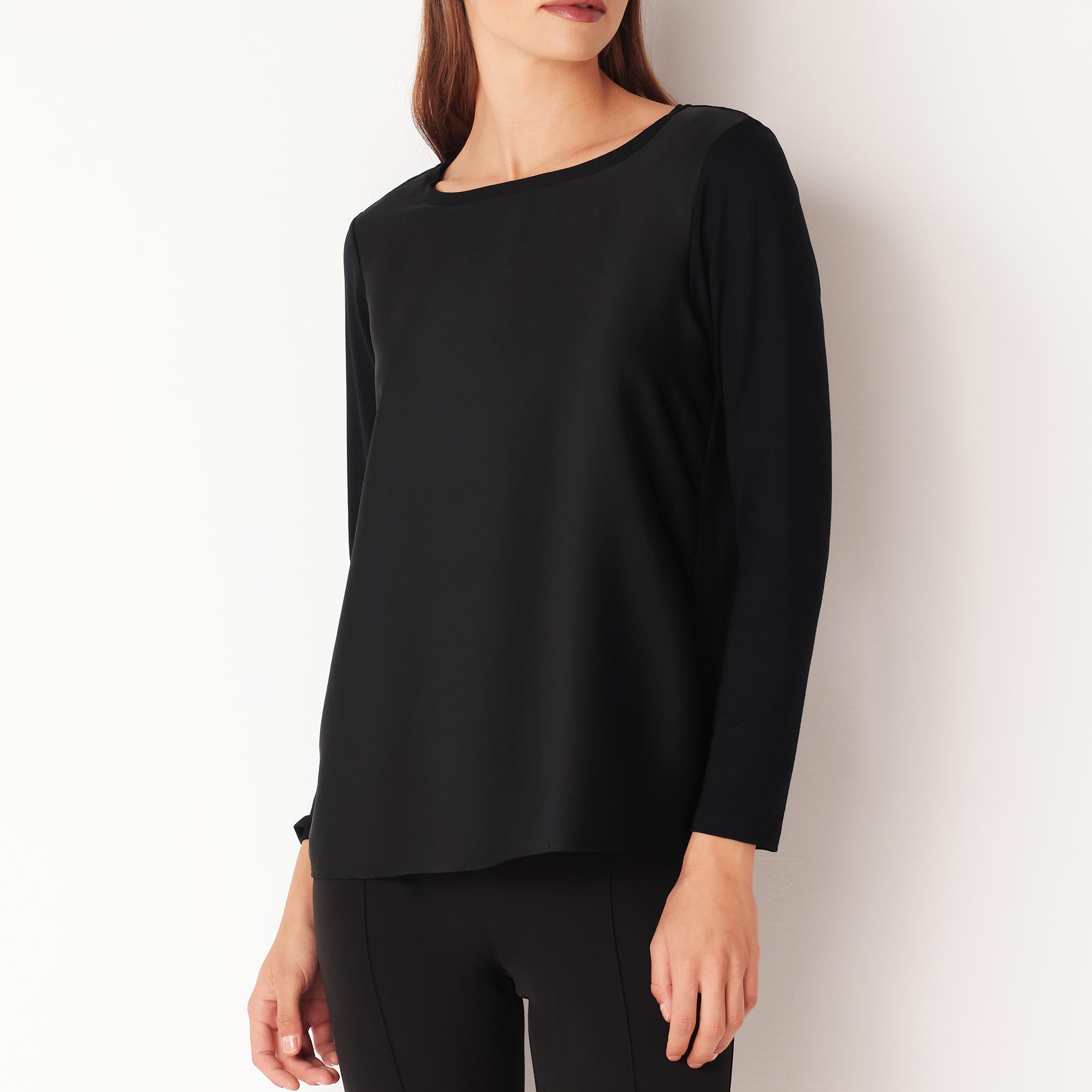GRECERELLE - Maglione da donna, morbido, a maniche lunghe, con scollo tondo, per autunno, inverno e primavera, Bianco latte, M