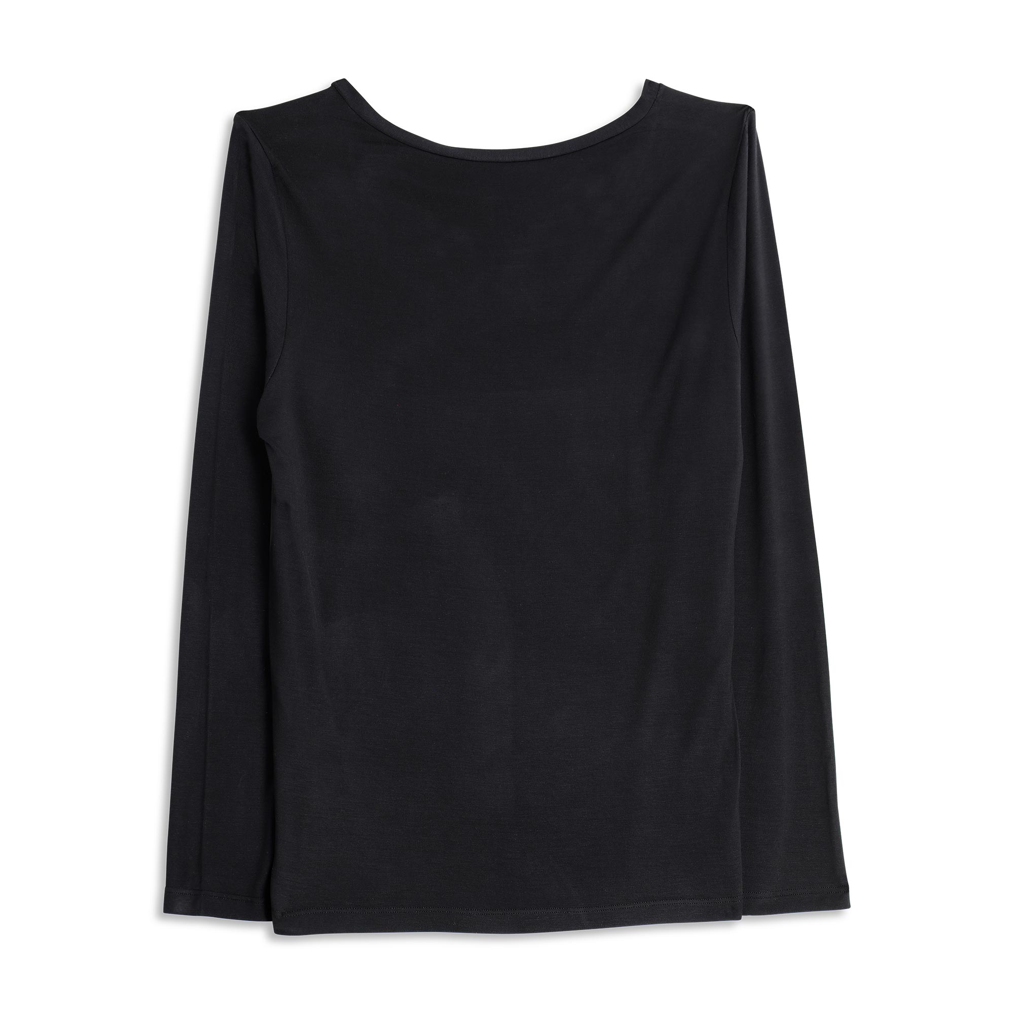 Maglia Girocollo Manica Lunga Donna Cotonella Nero ADC32_00002_4