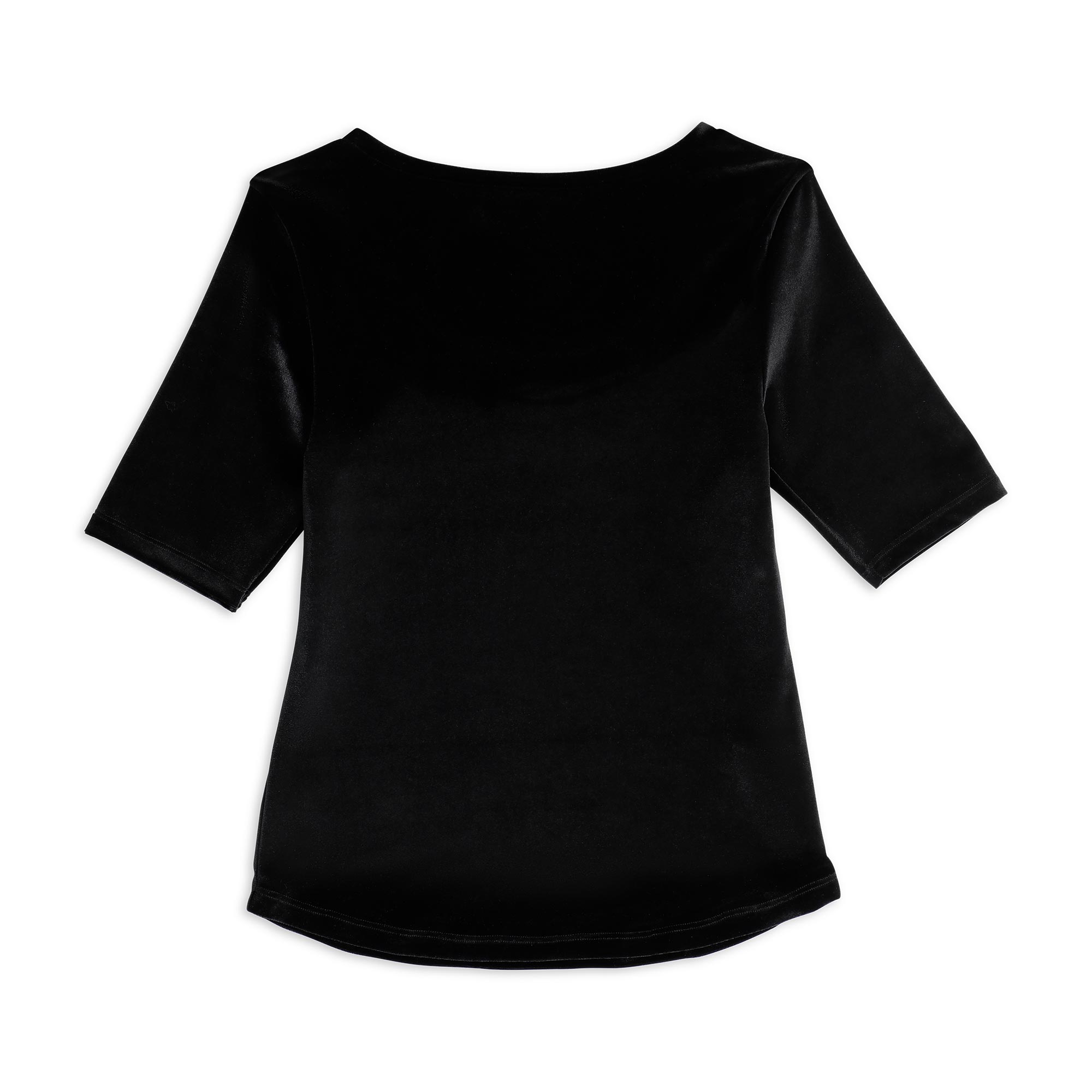 Maglia Girocollo Manica Corta Donna Cotonella Nero ADC38_00002_3