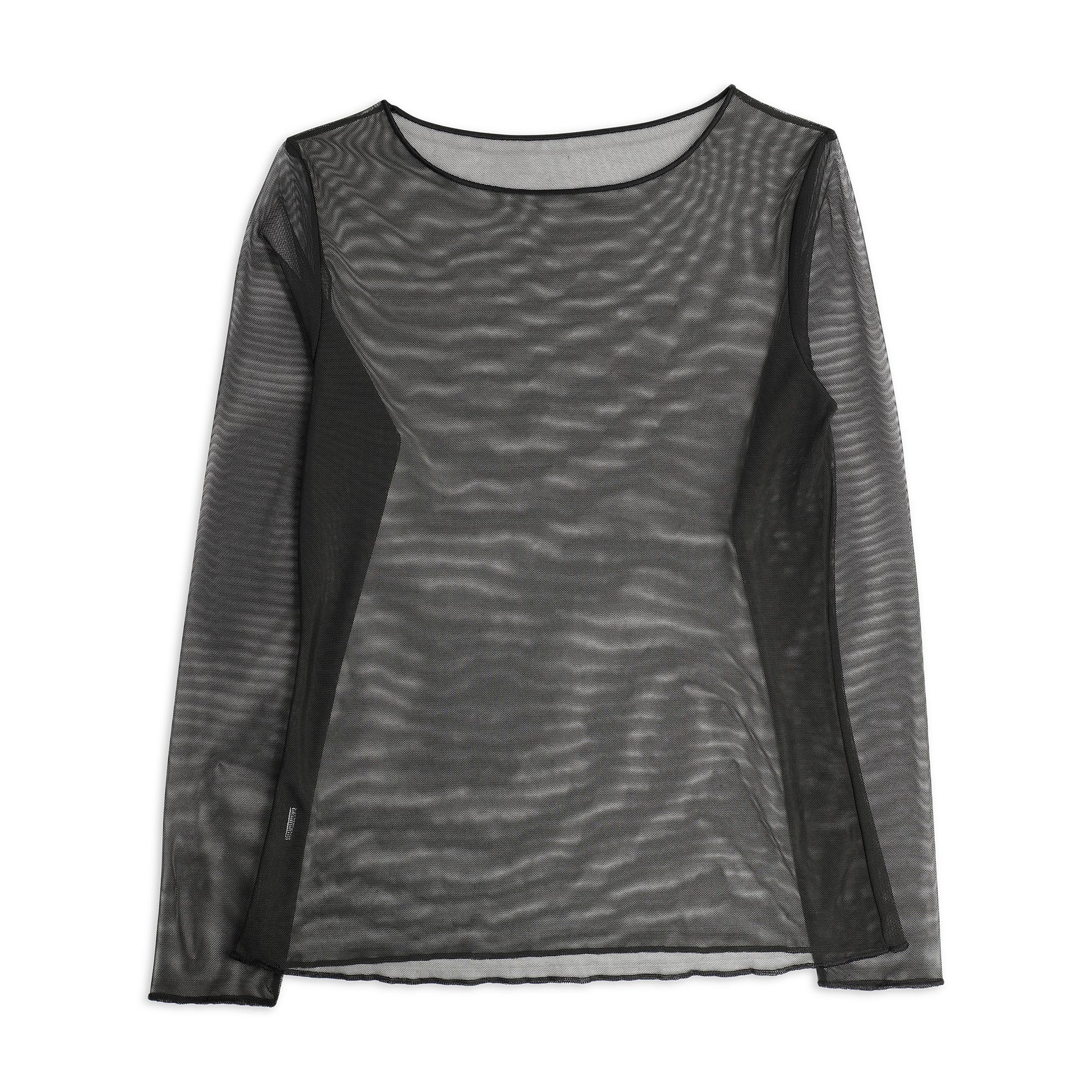 Maglia Girocollo Manica Lunga Donna Cotonella Nero ADC40_00002_2