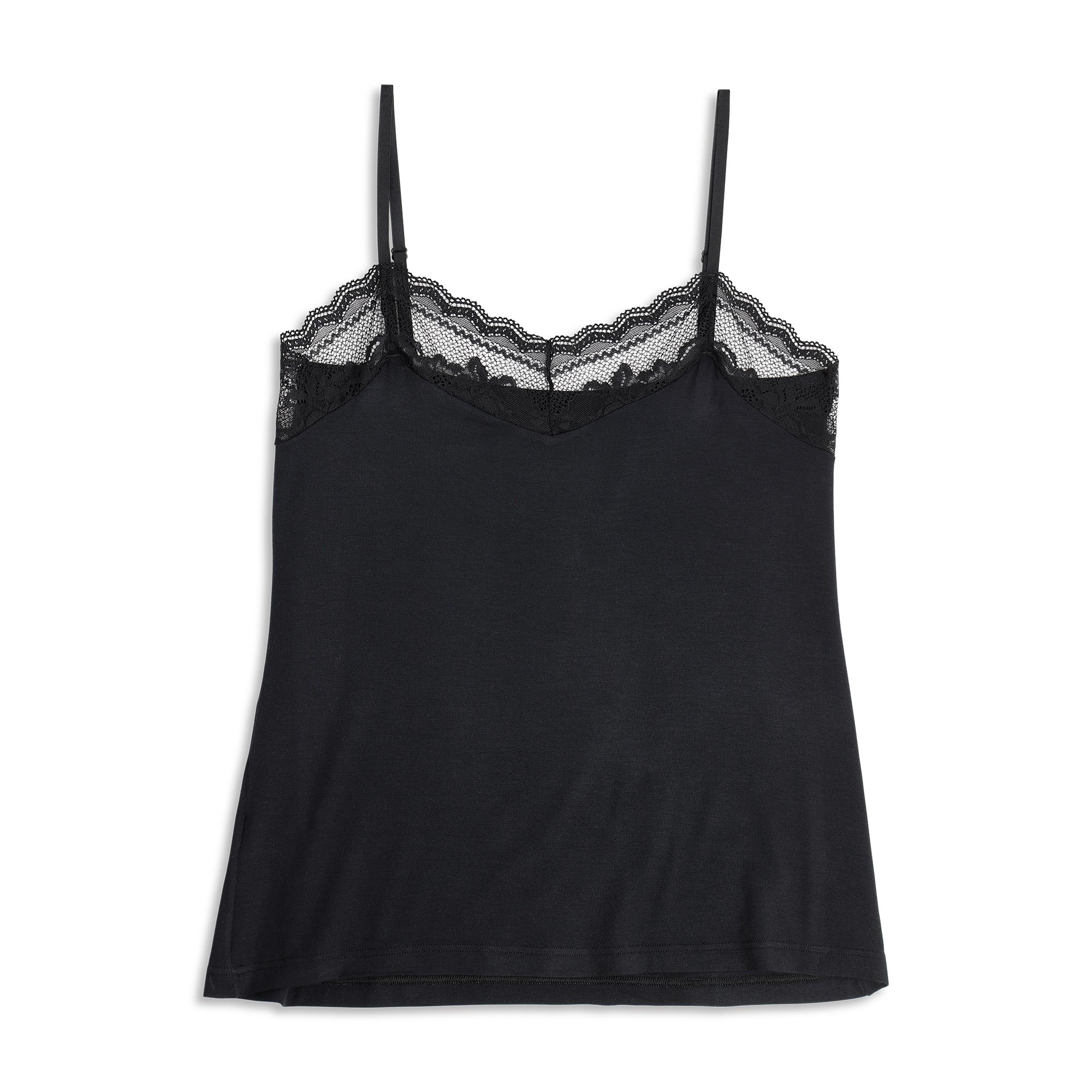 Top Donna Cotonella Nero ADC59_00002_3