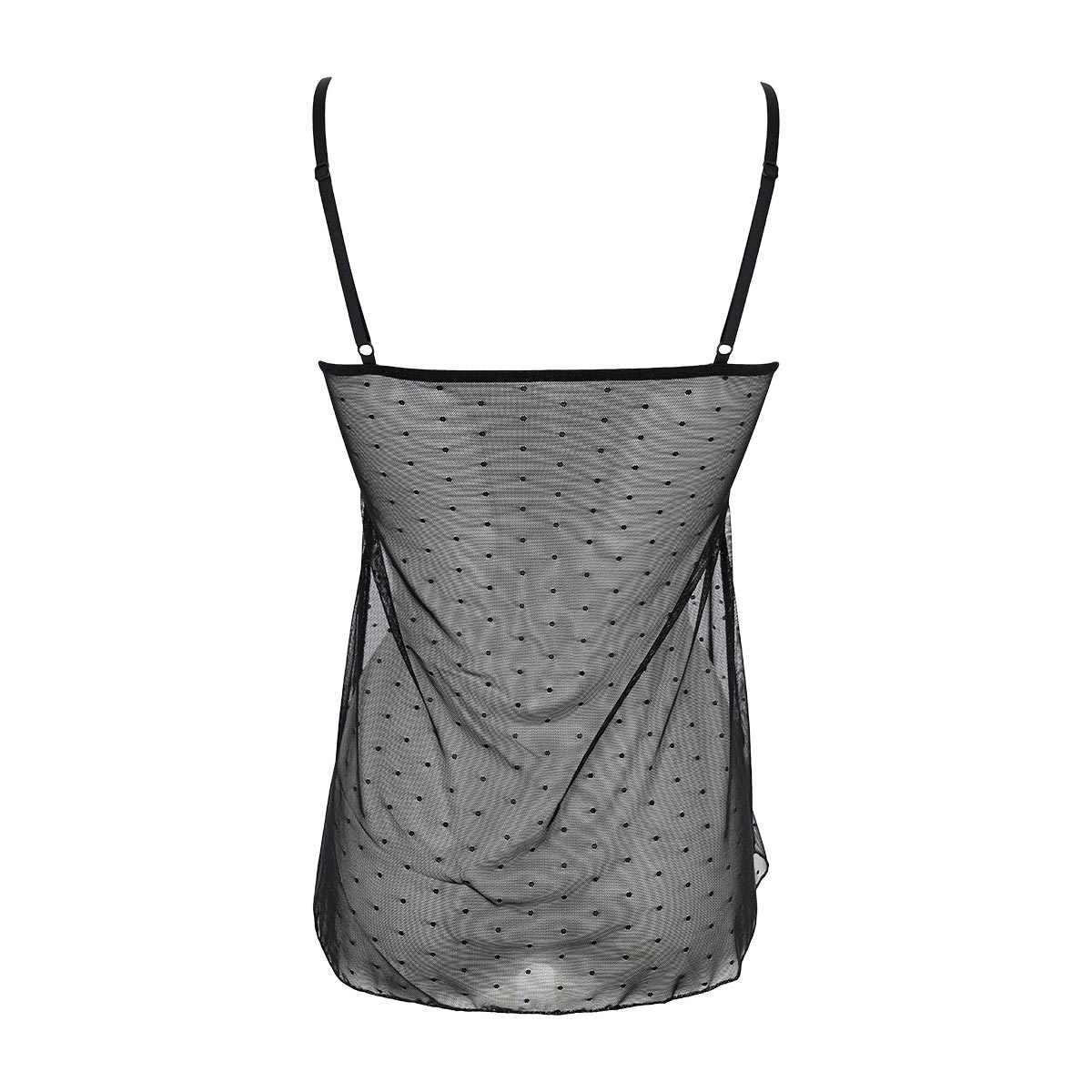 Top Donna Cotonella Nero ADC66_00002_5