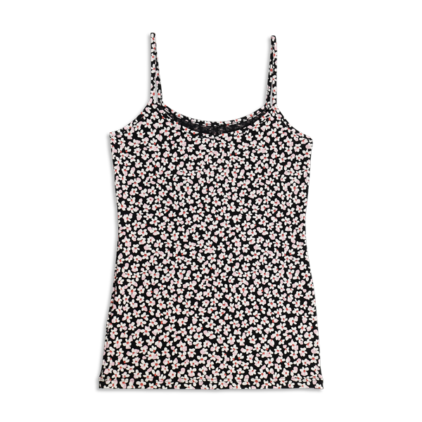 Top Donna Cotonella Stampato Nero ADC69_STNE2_3