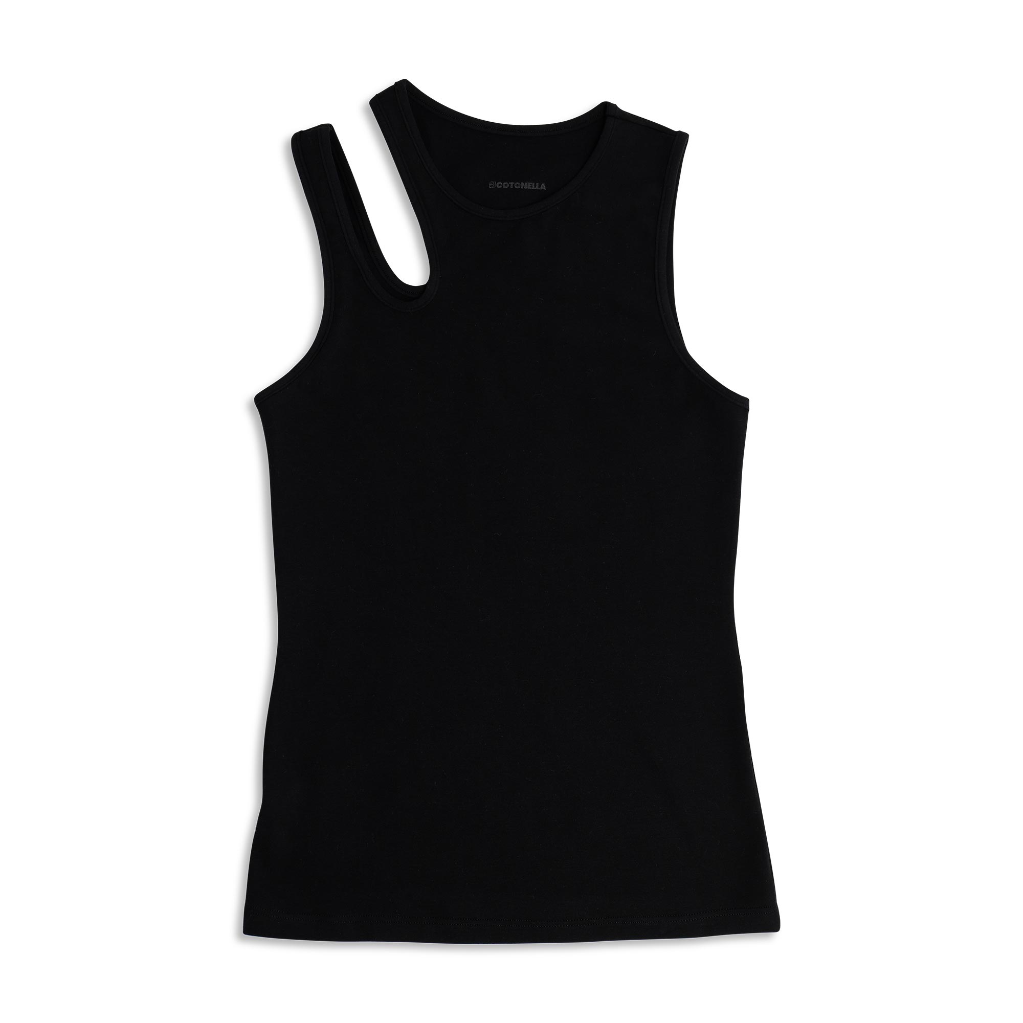 Canotta Donna Cotonella Nero ADC70_00002_3