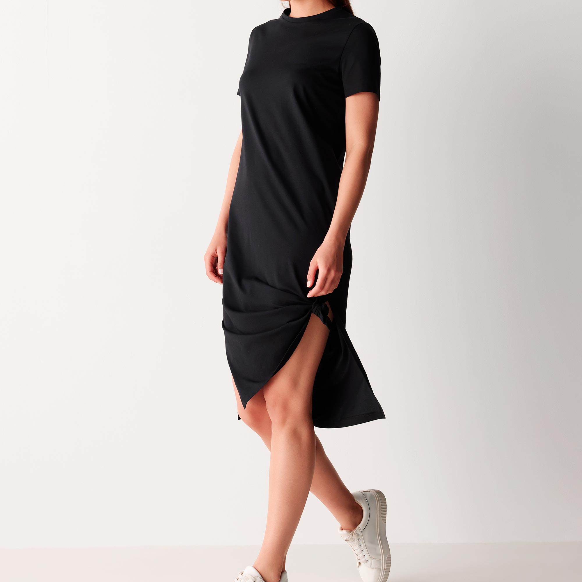 Abito Donna Cotonella Nero ADC82_00002