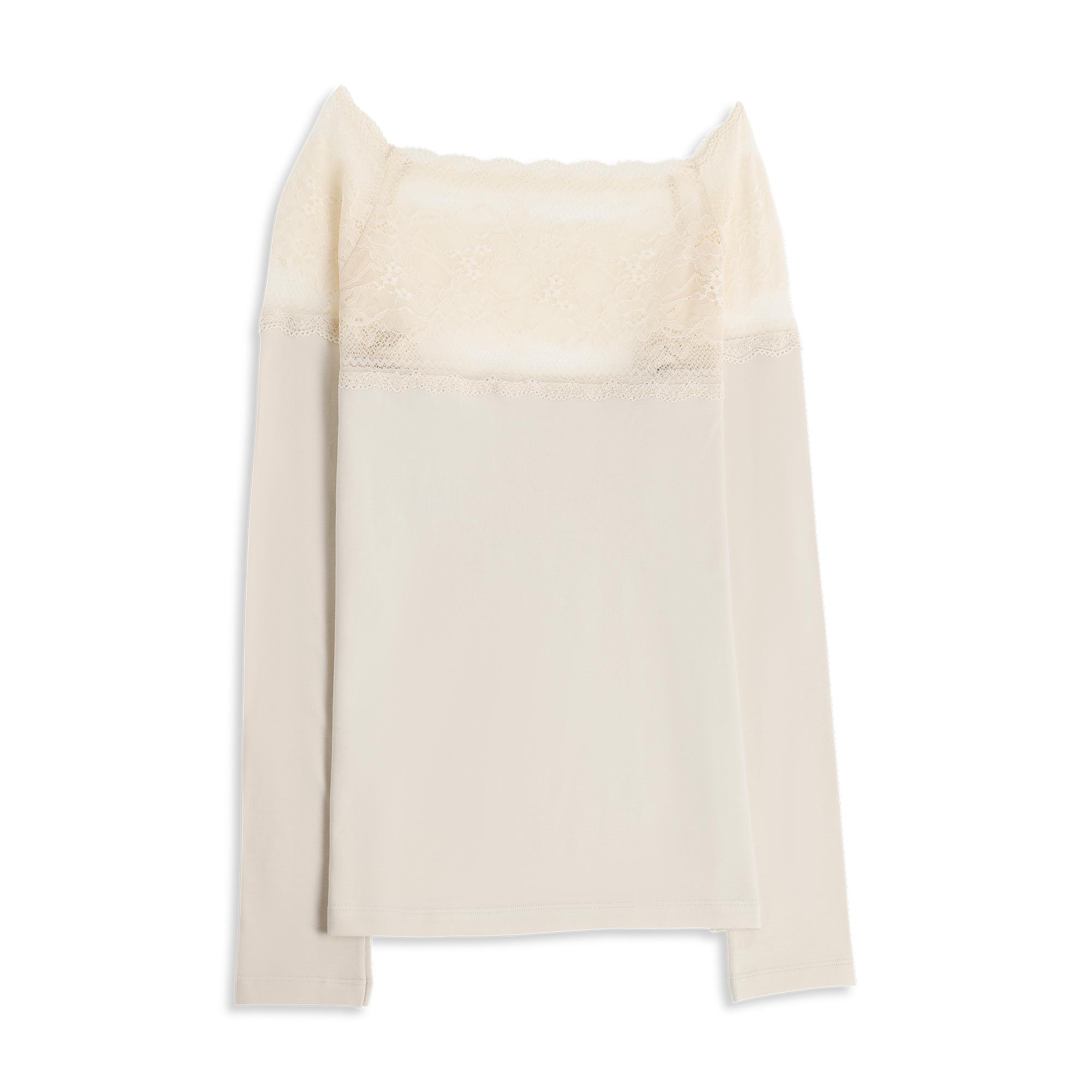 Maglia Scollo A Barchetta Manica Lunga Donna Cotonella Crema ADD12_00143_2