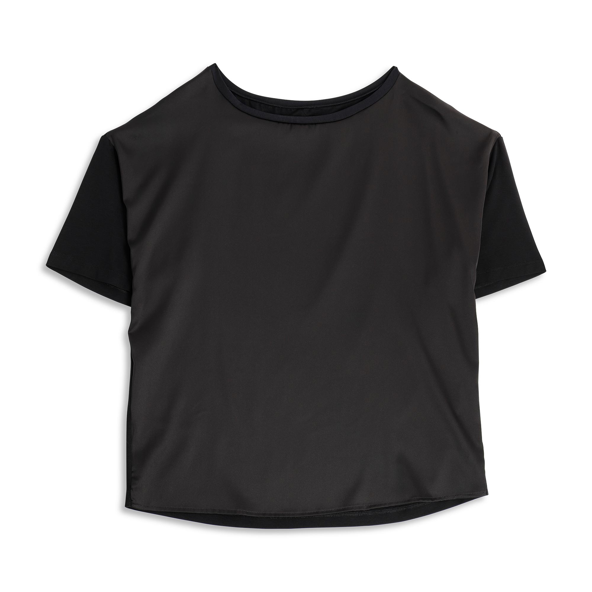 Maglia Scollo A Barchetta Manica Corta Donna Cotonella Nero ADD14_00002