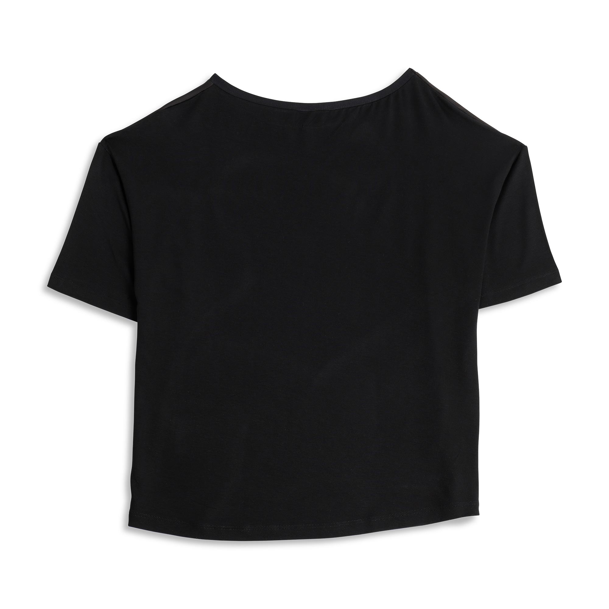 Maglia Scollo A Barchetta Manica Corta Donna Cotonella Nero ADD14_00002_2