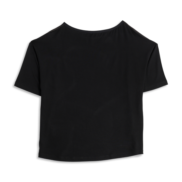Maglia Scollo A Barchetta Manica Corta Donna Cotonella Nero ADD14_00002_2