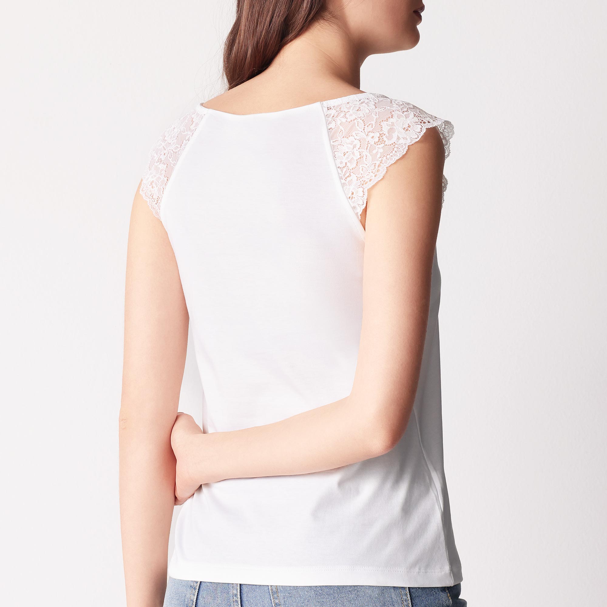 Canotta Donna Cotonella Bianco ADD36_00001_2
