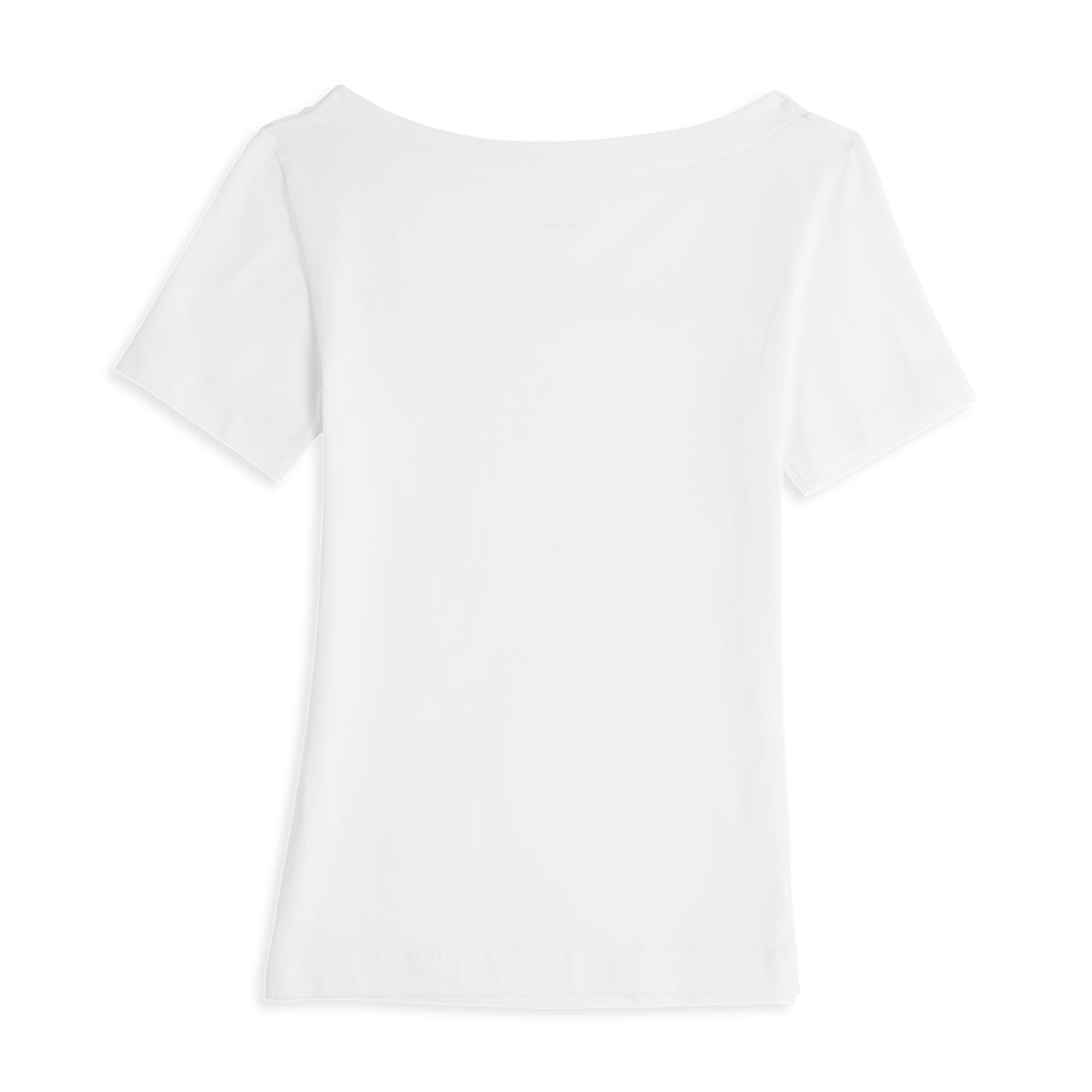 Maglia Scollo Quadrato Manica Corta Donna Cotonella Bianco ADD39_00001_4