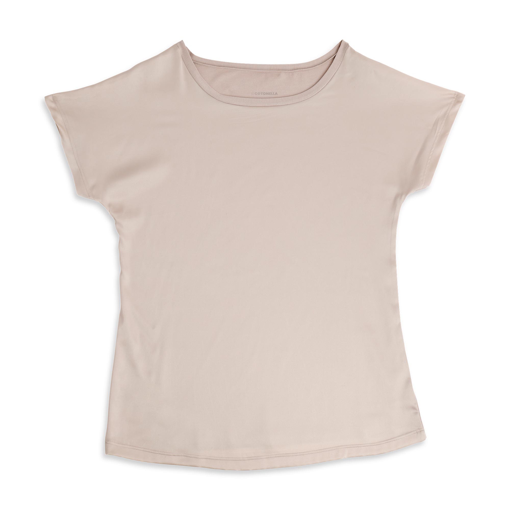 Maglia Girocollo Manica Corta Donna Cotonella Cipria ADD41_00141_3