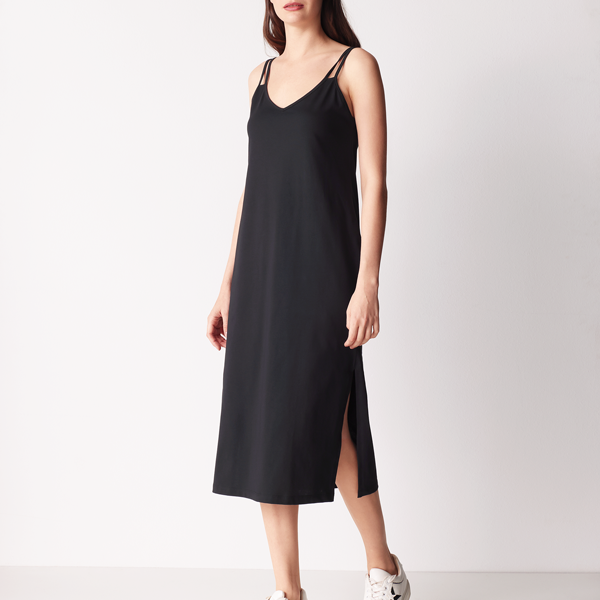 Abito Donna Cotonella Nero ADD42_00002