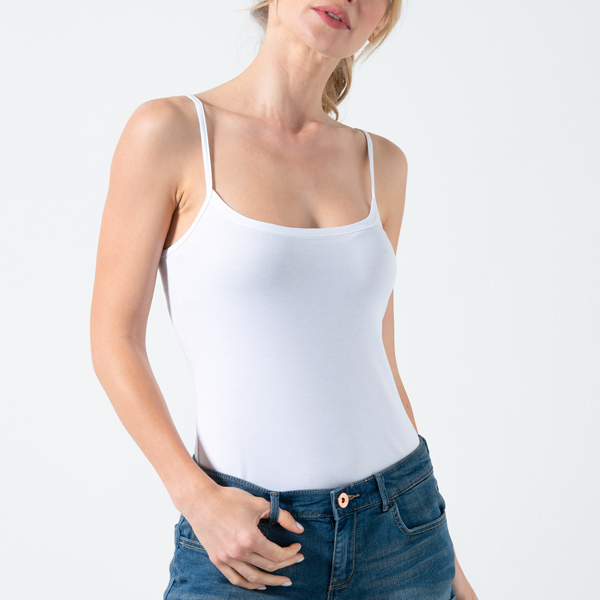 Top Donna Cotonella Bianco ADD48_00001