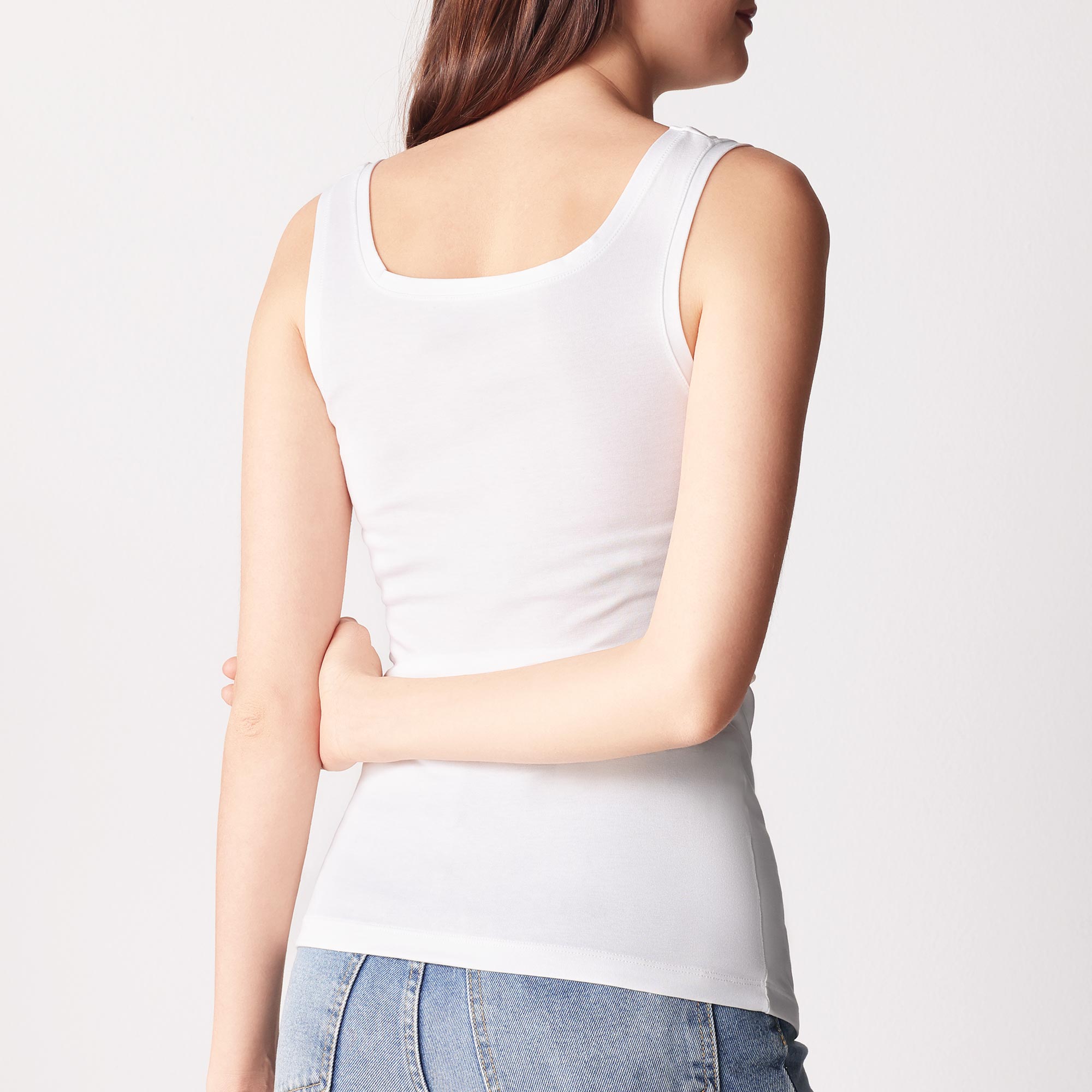 Canotta Donna Cotonella Bianco ADD49_00001_2