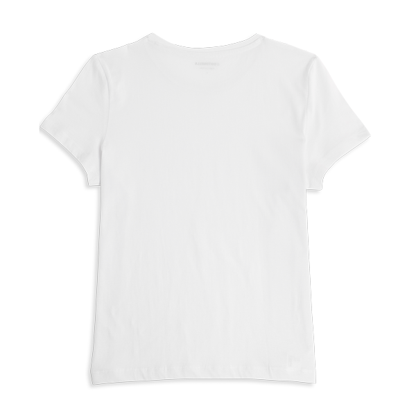 Maglia Girocollo Manica Corta Donna Cotonella Bianco ADD50_00001_4