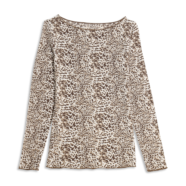 Maglia Scollo A Barchetta Manica Lunga Donna Cotonella Leopardo ADD53_SLEOP_2