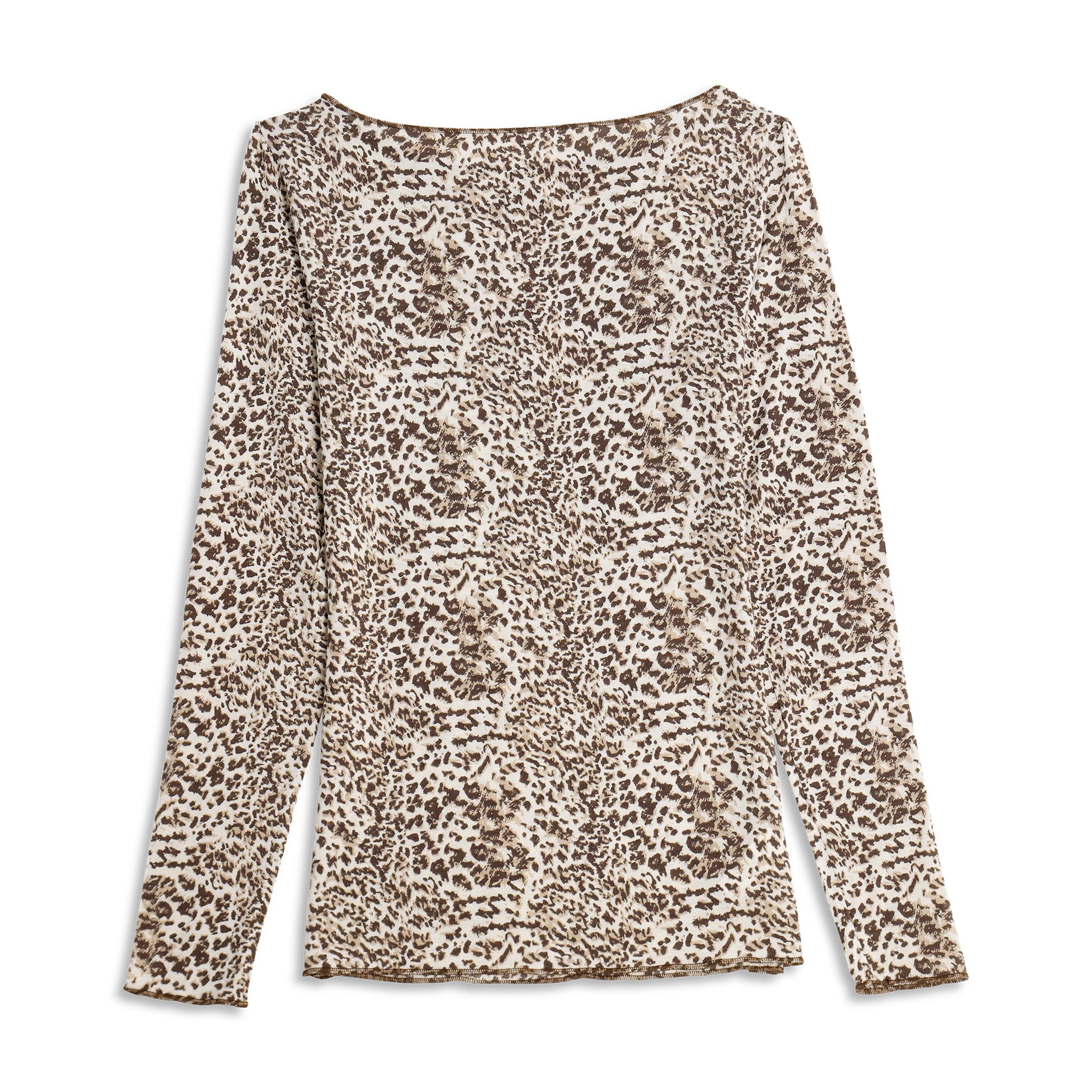 Maglia Scollo A Barchetta Manica Lunga Donna Cotonella Leopardo ADD53_SLEOP_3