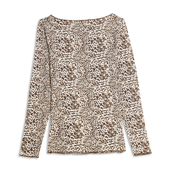 Maglia Scollo A Barchetta Manica Lunga Donna Cotonella Leopardo ADD53_SLEOP_3
