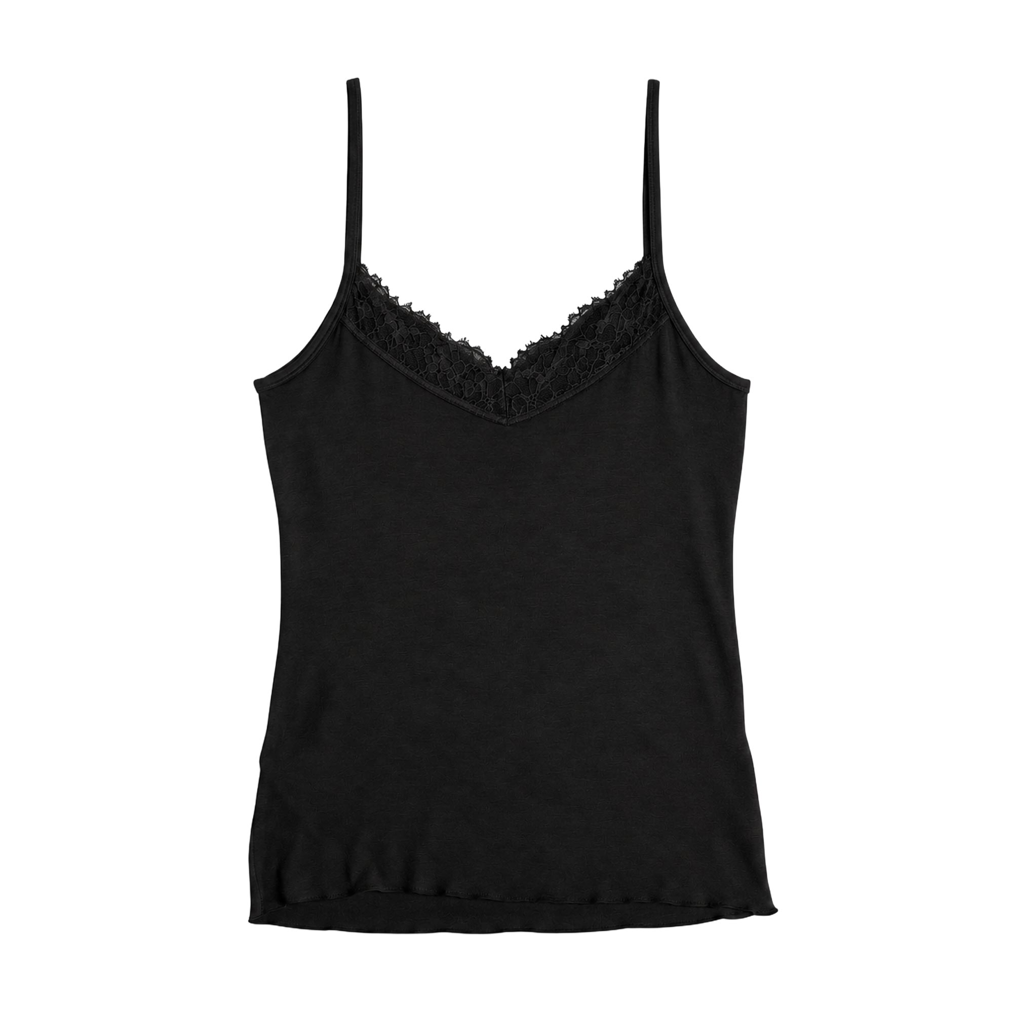 Top Donna Cotonella Nero ADD54_00002