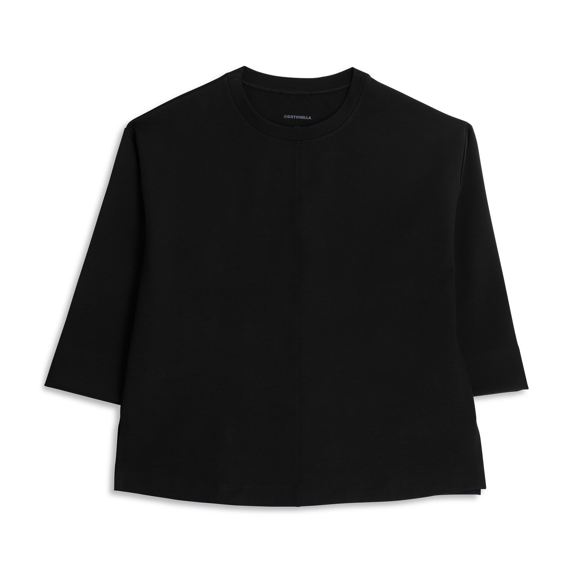 Felpa Donna Cotonella Nero ADD60_00002