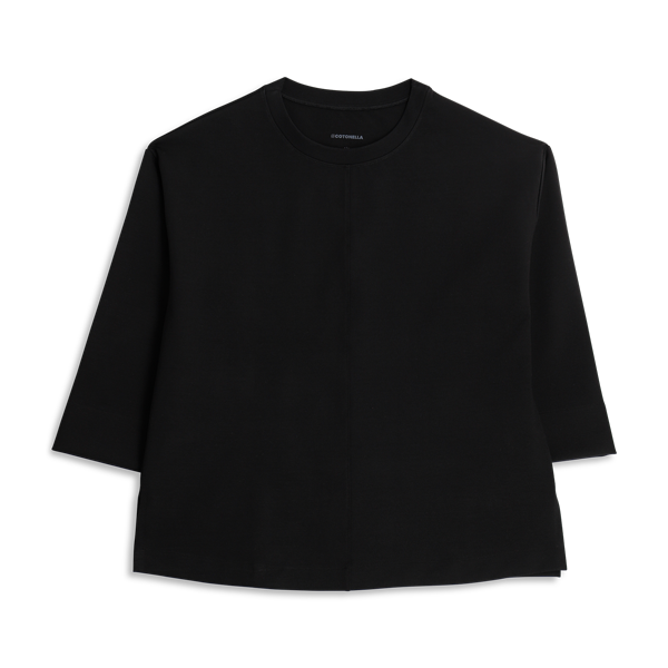 Felpa Donna Cotonella Nero ADD60_00002