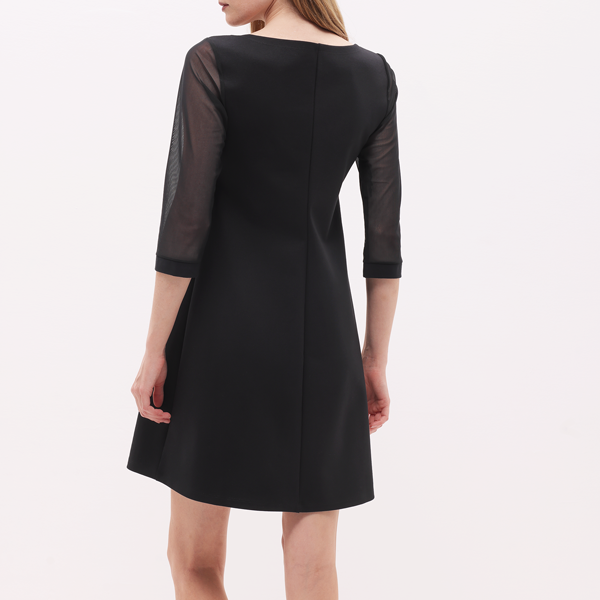 Abito Donna Cotonella Nero ADD63_00002_2