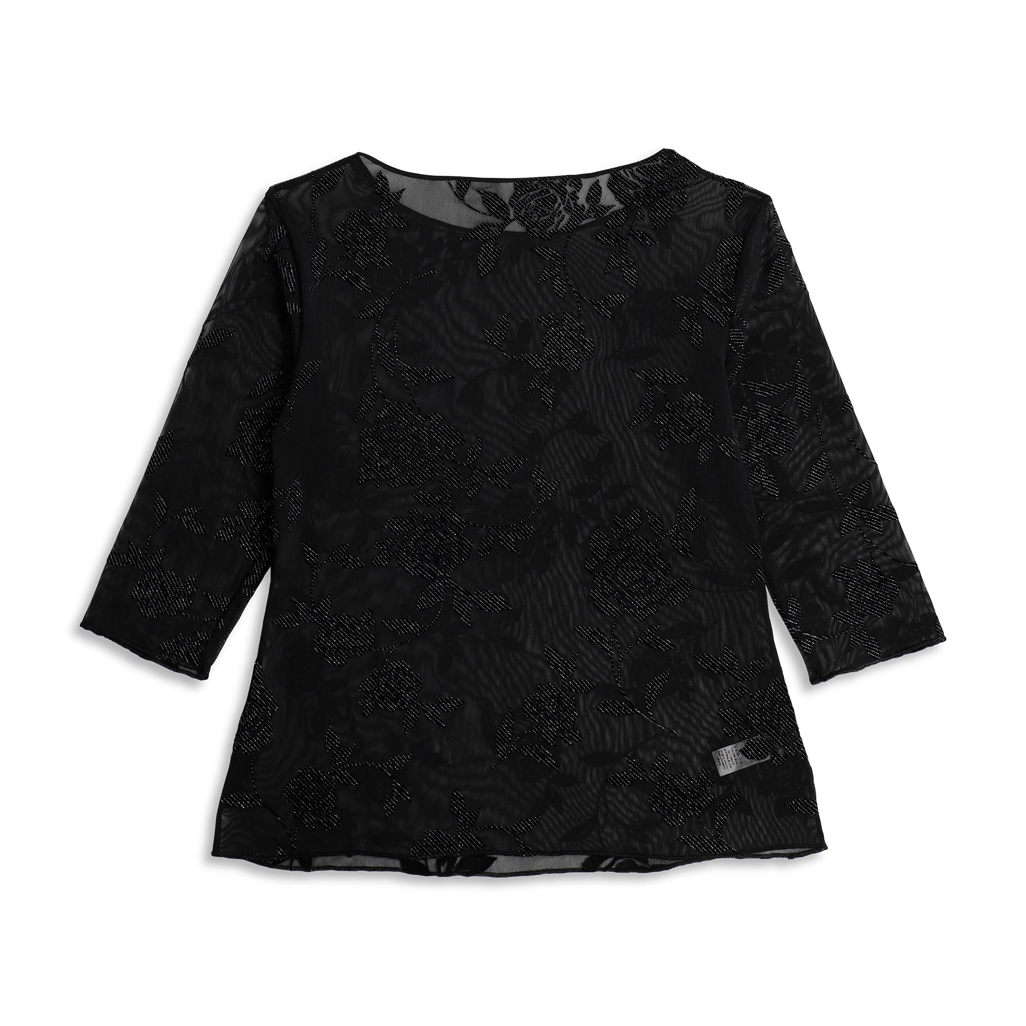 Maglia Girocollo Manica 3/4 Donna Cotonella Nero ADD64_00002_4