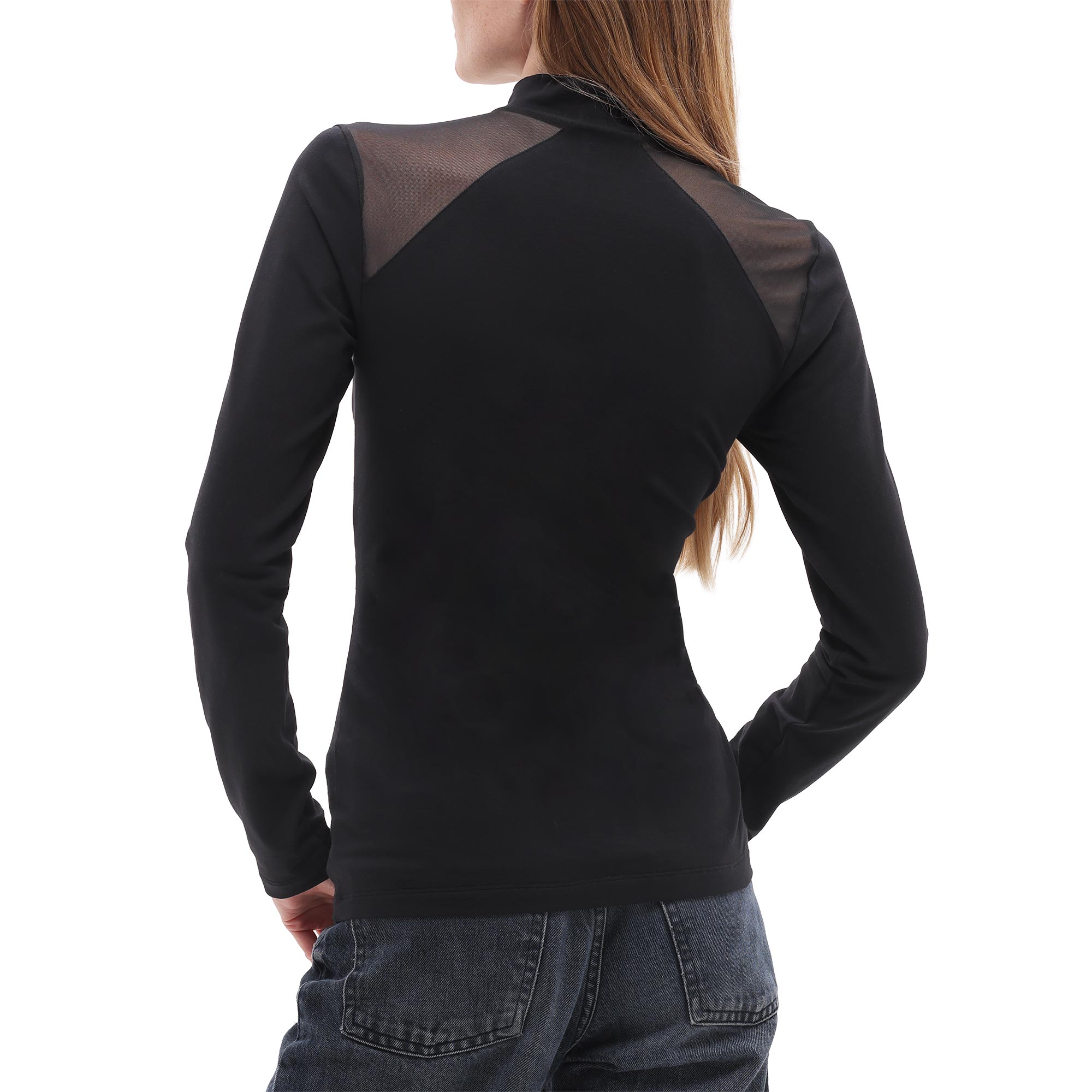 Maglia Lupetto Manica Lunga Donna Cotonella Nero ADD67_00002_2