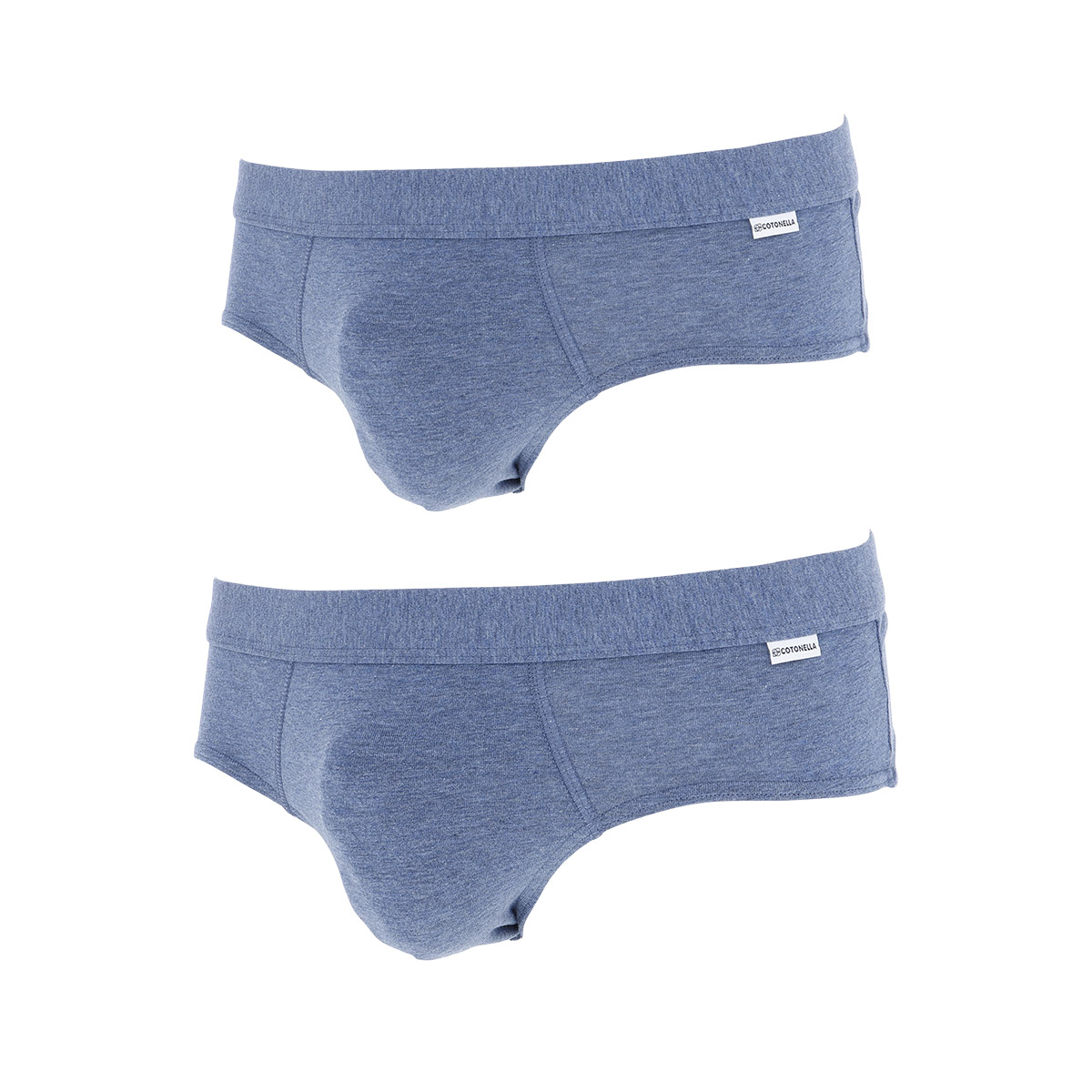2 Slip Uomo Cotonella Blu Jeans Melan AU294K2_K0014_4