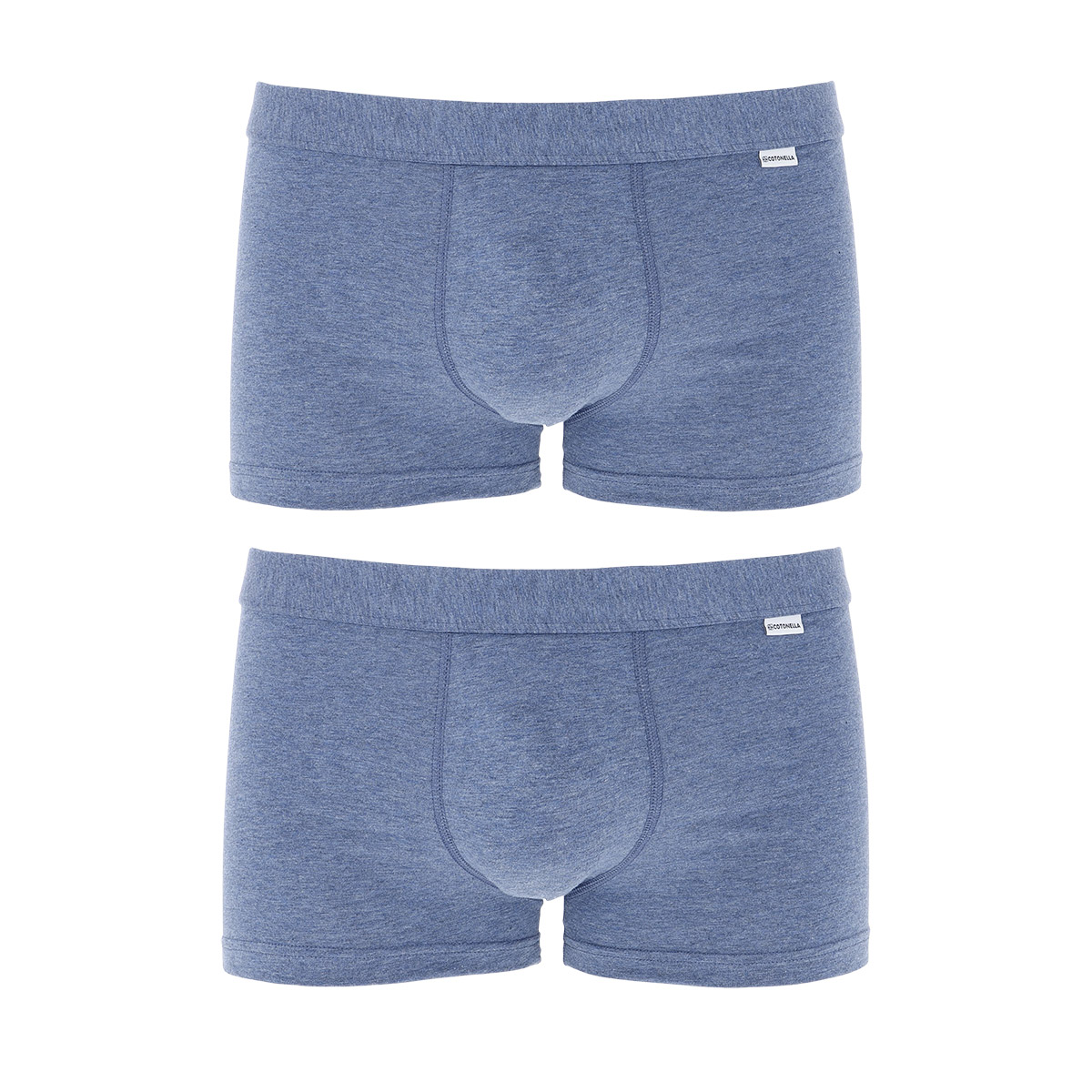 2 Boxer Uomo Cotonella Blu Jeans Melan AU295K2_K0014_3