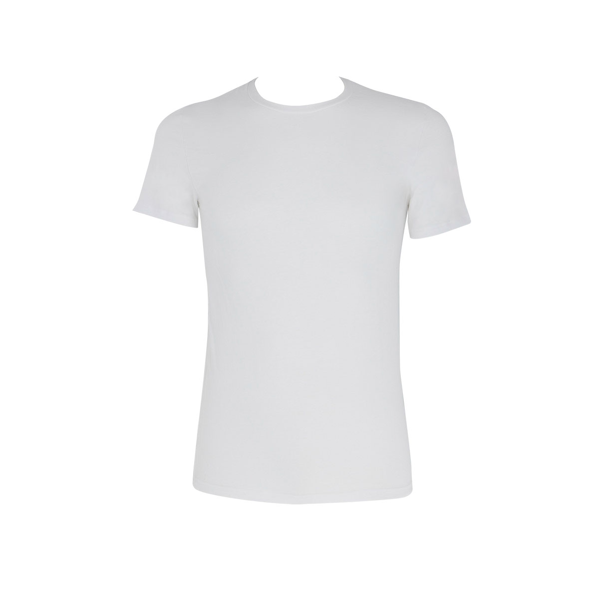 Maglia Girocollo Manica Corta Uomo Cotonella Bianco AU298_00001_2