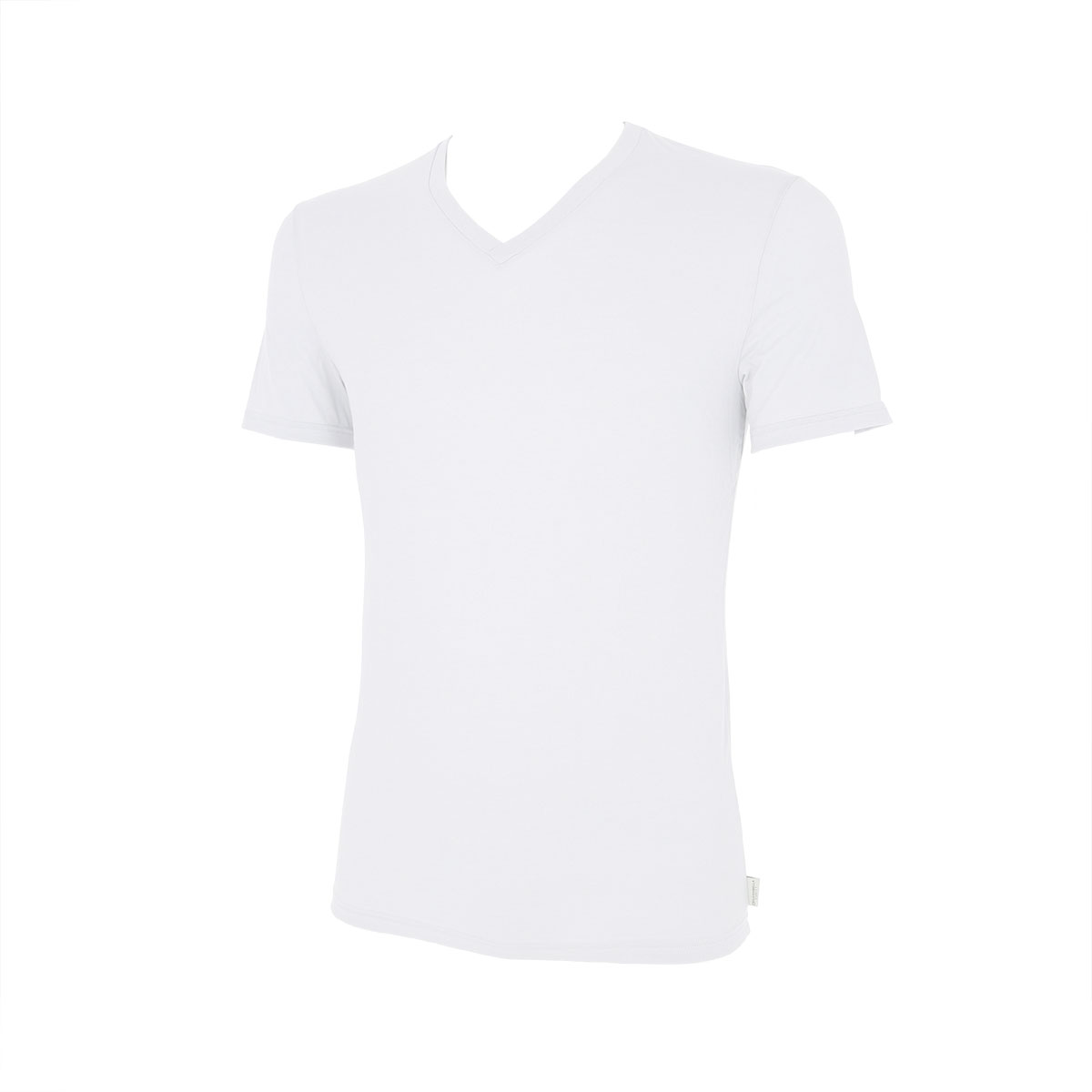Maglia Scollo V Manica Corta Uomo Cotonella Bianco AU375_00001_3