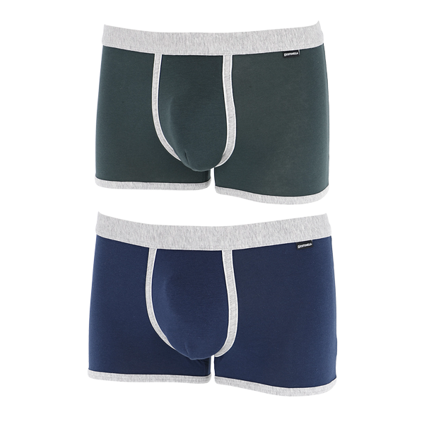 2 Short Uomo Cotonella Ass Blu Verde AU379K2_00100_3