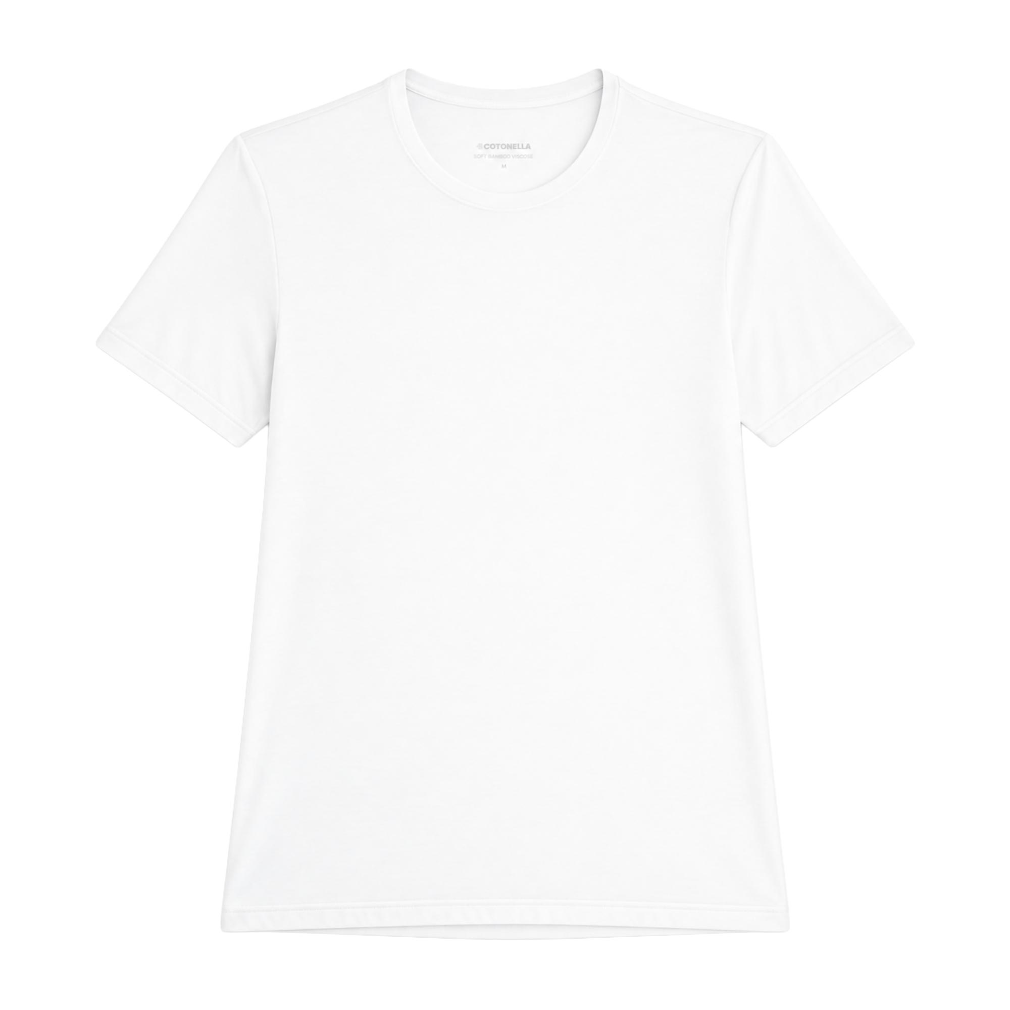 Maglia Girocollo Manica Corta Uomo Cotonella Bianco AU439_00001_3