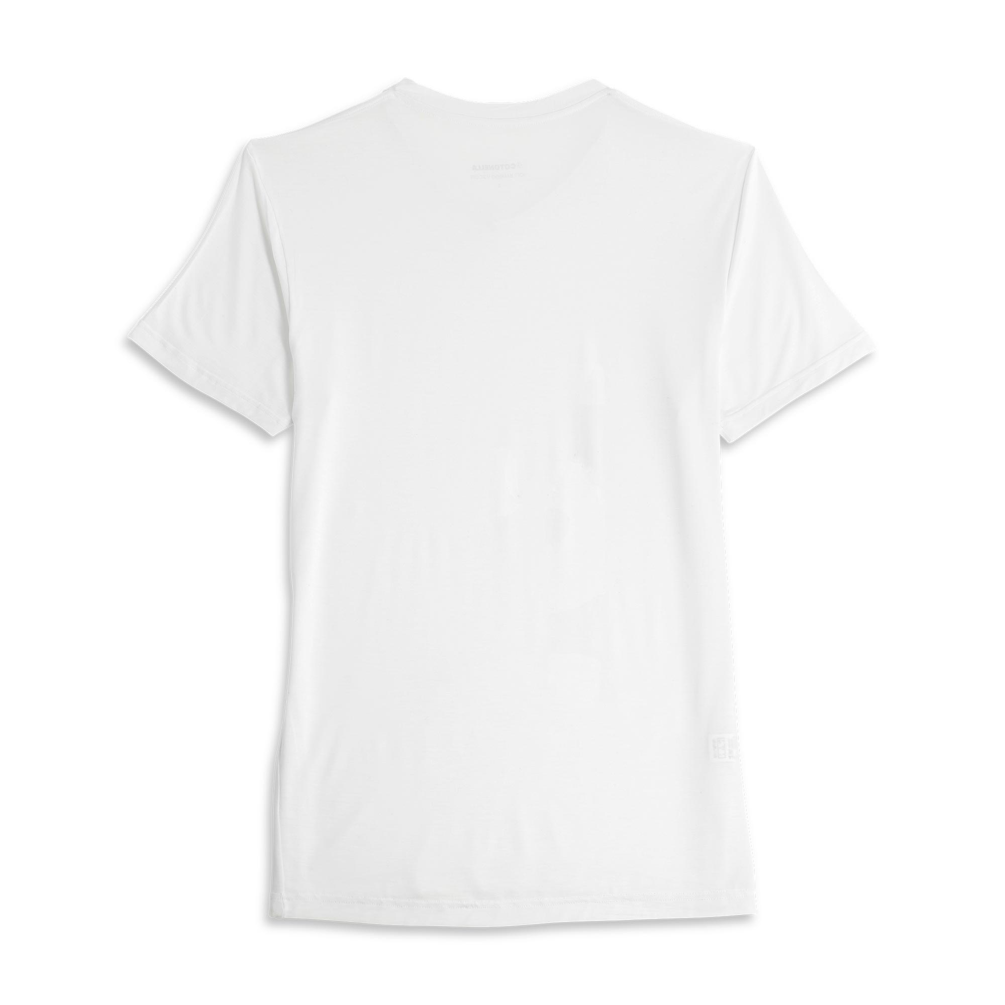 Maglia Scollo V Manica Corta Uomo Cotonella Bianco AU440_00001_4
