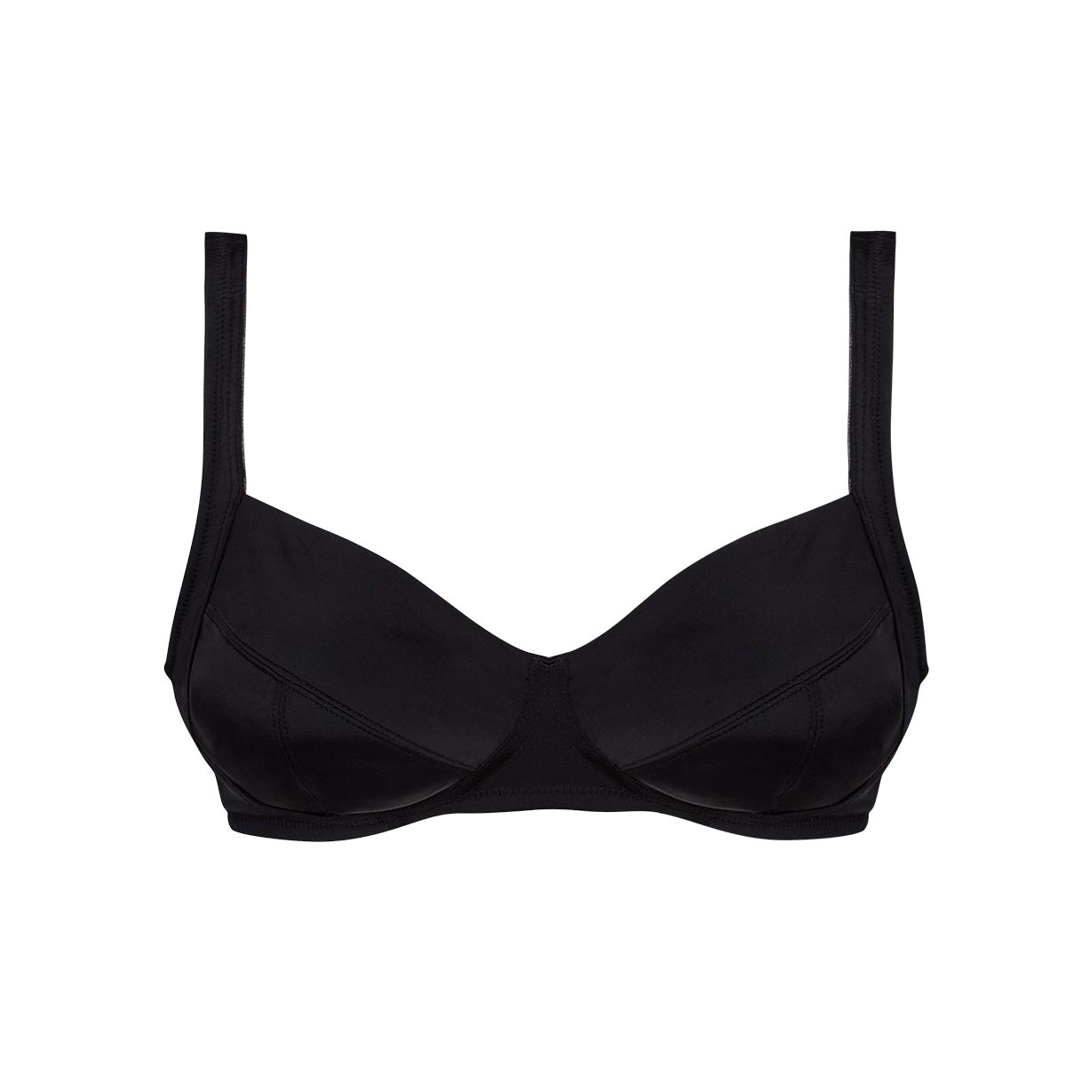Reggiseno Senza Ferretto - Viola Donna Cotonella Nero CD053_00002_4