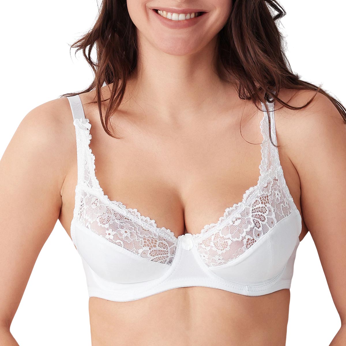 Reggiseno Con Ferretto - Aurora Donna Cotonella Bianco CD055_00001