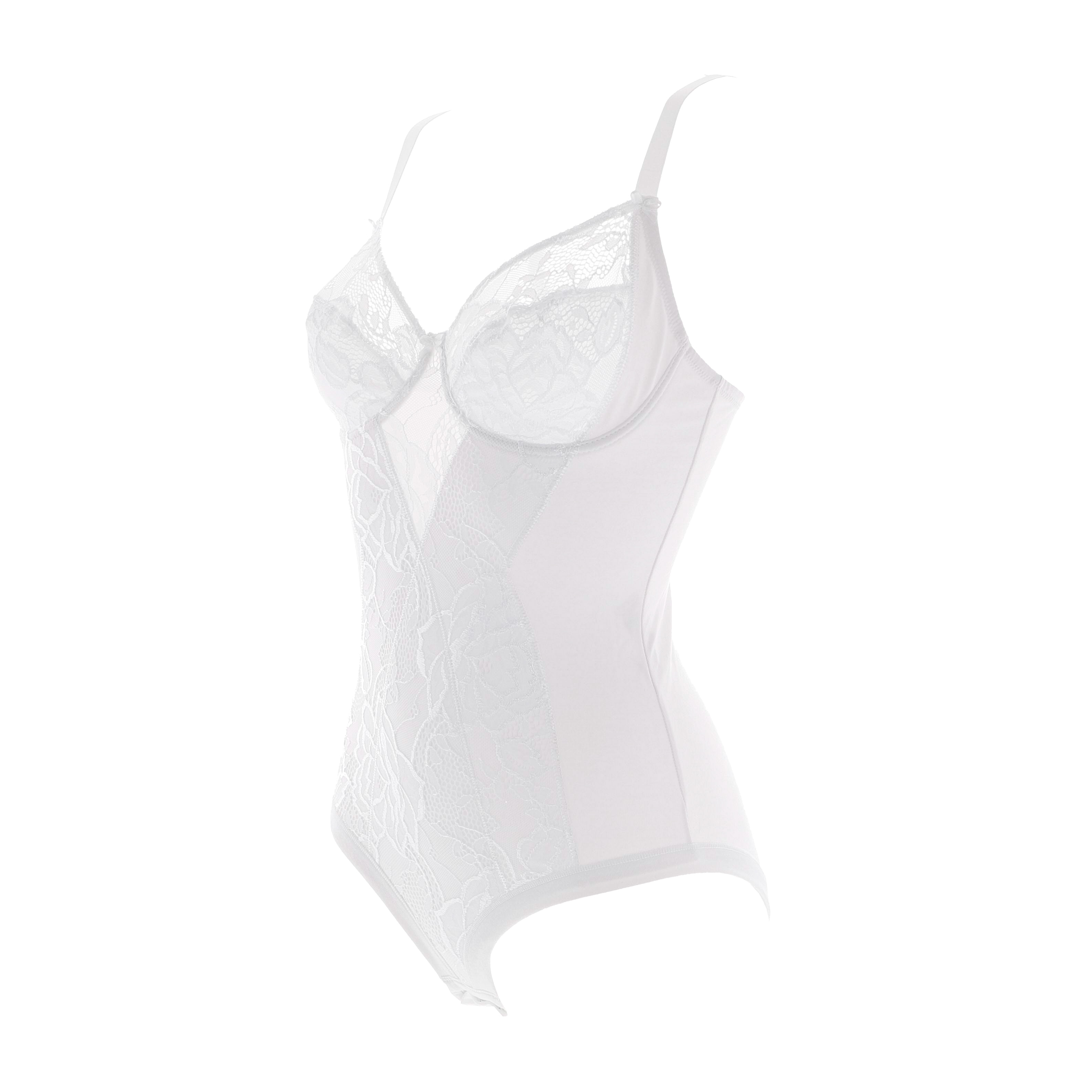 Body Con Ferretto Donna Cotonella Bianco CD521_00001_3