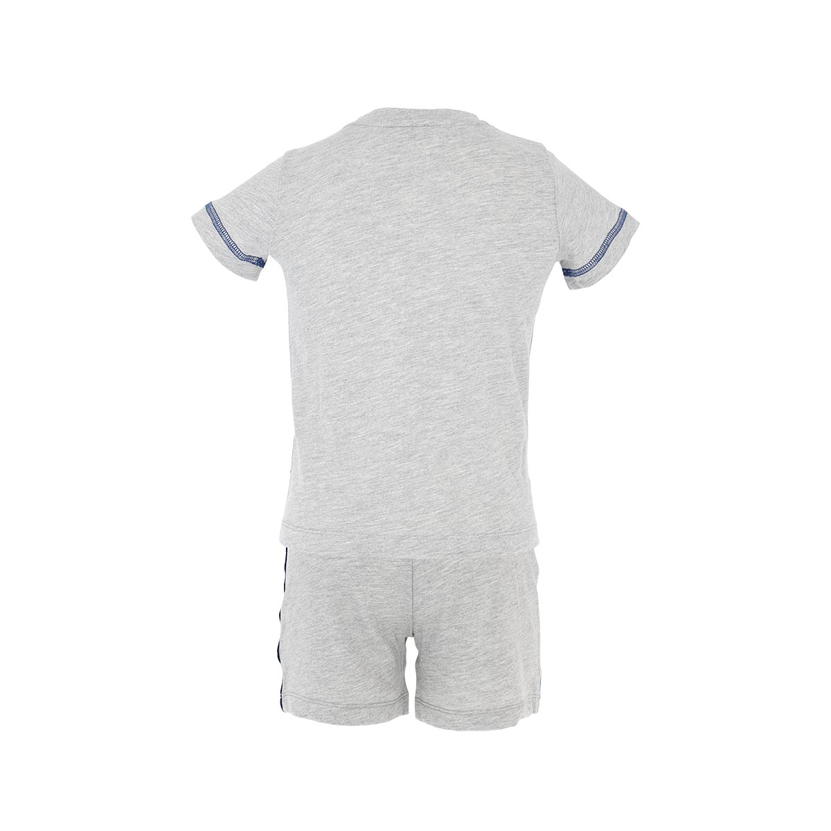 Pigiama Girocollo Manica Corta+shorts Uomo Cotonella Grigio Melange DB342_00113_4