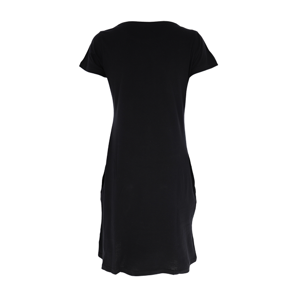 Camicia Da Notte Girocollo M/m Donna Cotonella Nero DDC82_00002_4