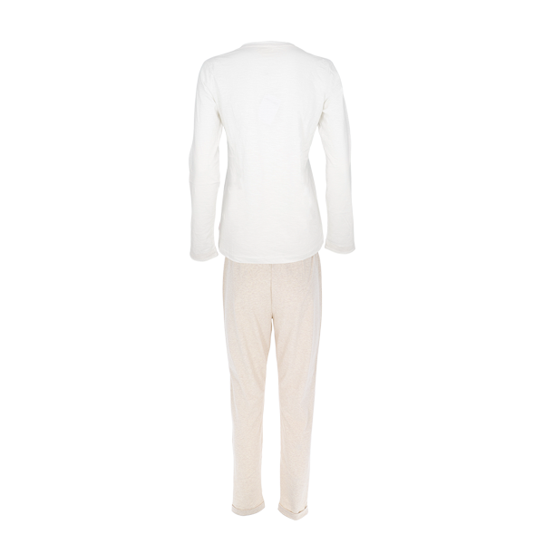 Pigiama Girocollo M/l + Pant. Lungo Donna Cotonella Bianco DDD41_00001_3