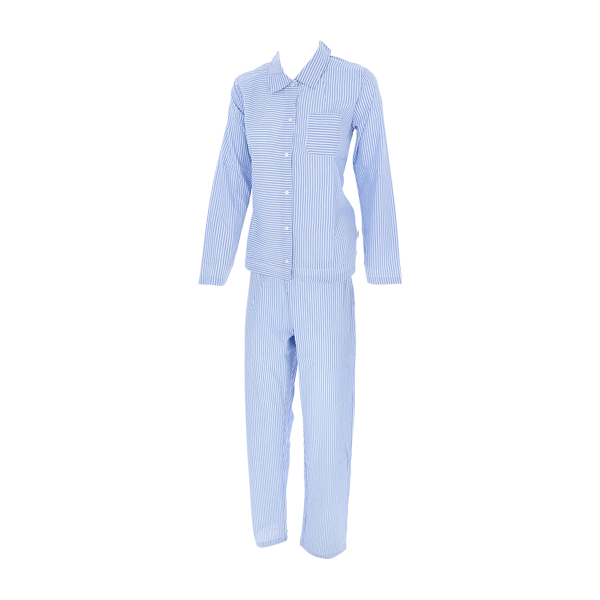 Pigiama Aperto M/l + Pant. Lungo Donna Cotonella Azzurro DDD54_00005_2