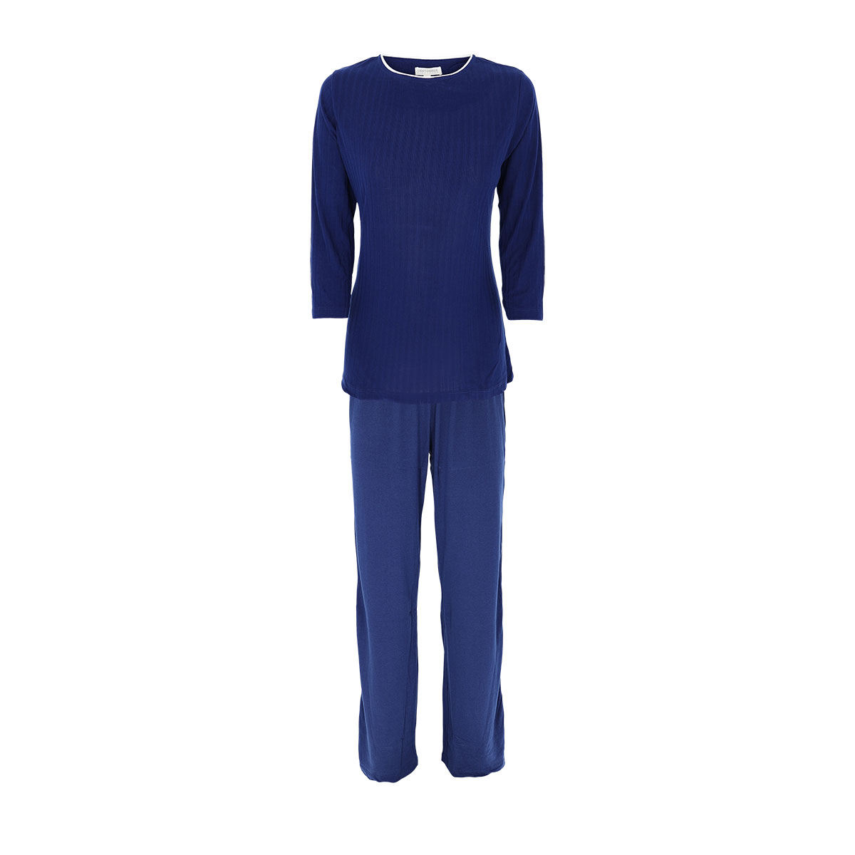 Pigiama Manica 3/4 + Pant. Lungo Donna Cotonella Blu DDD56_BL014_2